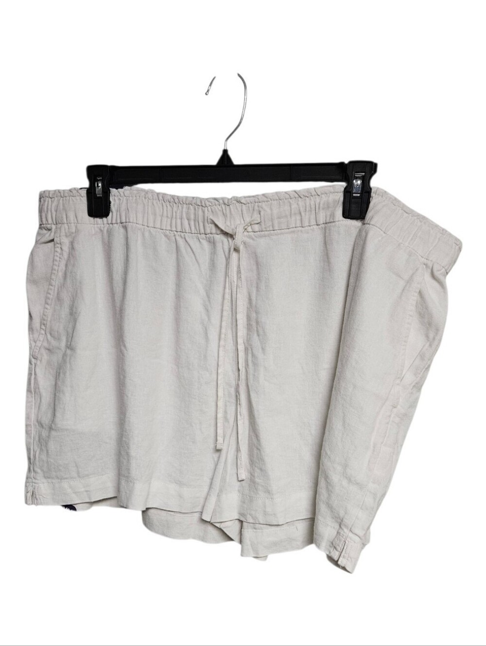 GAP High-Waist Drawstring Shorts — Light Beige